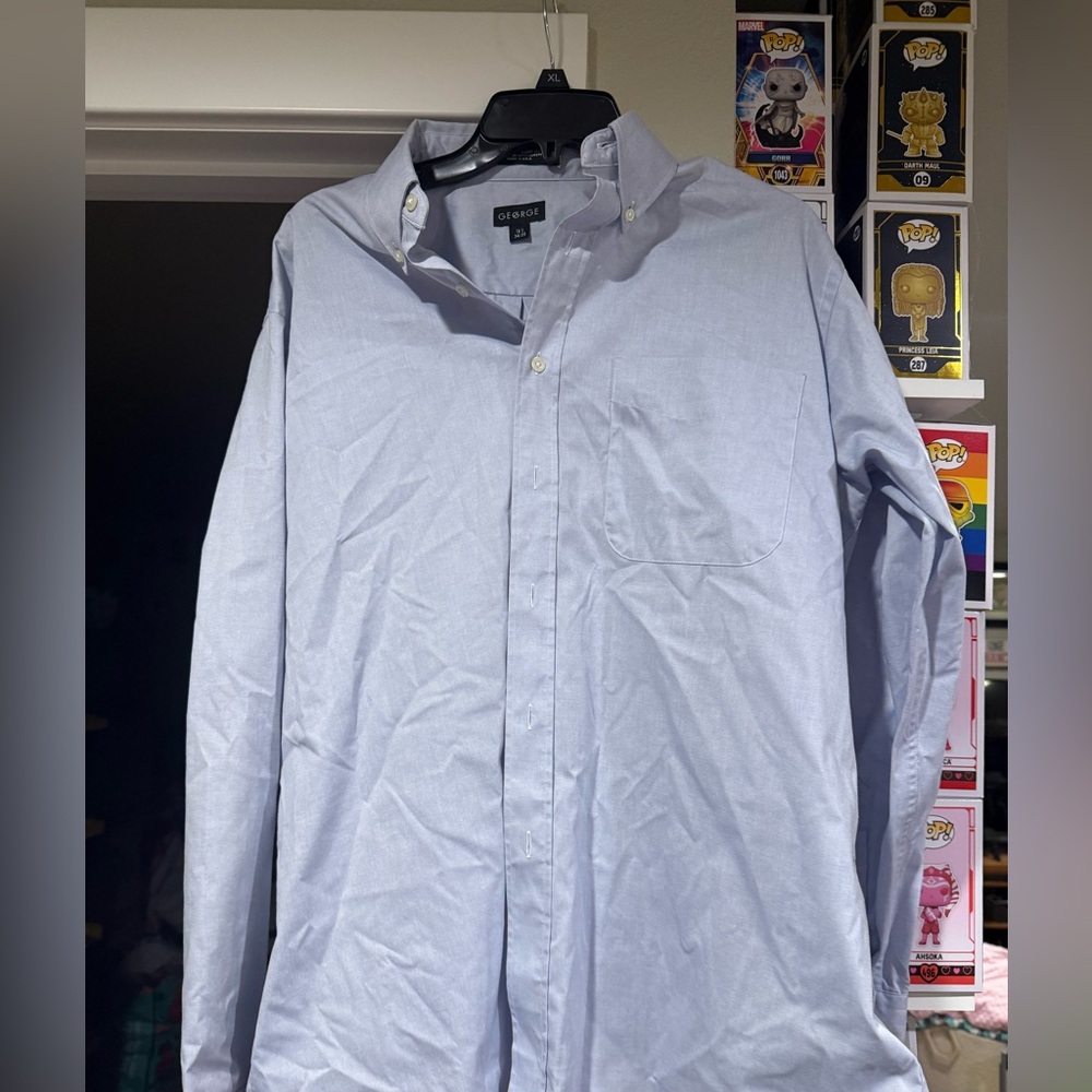 🥥George Men's Light Blue Shirt